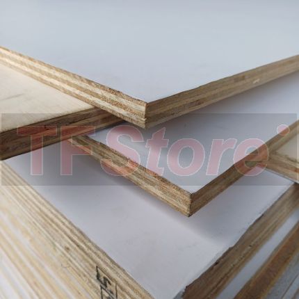 PVC Laminated Plywood White 1 Side 15mm 4&#039; X 8&#039; Light Weight