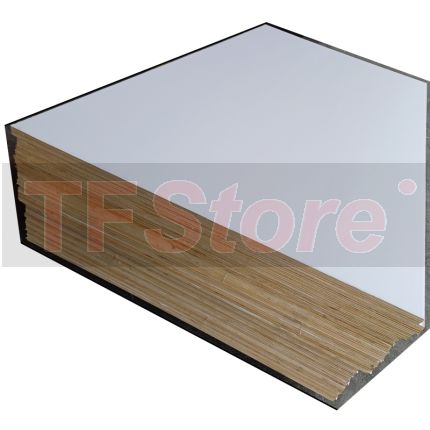 PVC Laminated Plywood White 1 Side 15mm 4' X 8' Light Weight