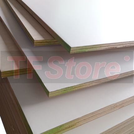 PVC Laminated E0 Plywood White 1 Side 15mm 4&#039; X 8&#039;